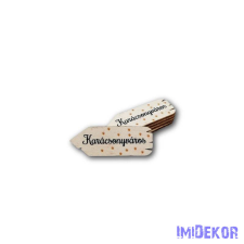  Iránymutató nyíl 5db/csomag 6x2,5cm - Karácsonyváros dekorációs kellék