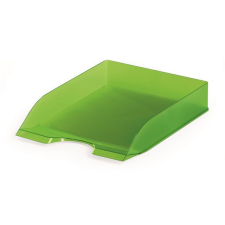  Irattálca, műanyag, DURABLE, &quot;Basic&quot;, áttetsző zöld irattálca