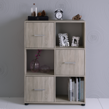 IRIM BRI POLC 2X3 REKESZ SONOMA TÖLGY 80X110X29CM 3 AJTÓS bútor