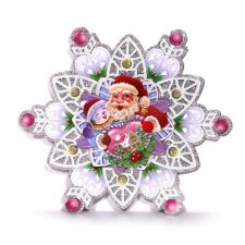 IRIS 3D hópehely mintás/25x29cm 2db karton dekoráció karácsonyfa izzósor