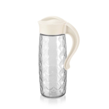 IRIS C-00315 Domi Crystal Üveg kancsó 1,6L - Fekete / elefántcsont konyhai eszköz