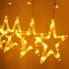 IRIS Csillag alakú fix fényű/2,5m/távirányítós/meleg fehér/12db LED-es USB-s fénydekoráció