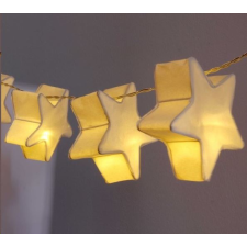 IRIS Csillag alakú papír 160cm/meleg fehér/10db LED-es/2xAA elemes fénydekoráció (230-01) karácsonyfa izzósor