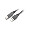 IRIS CX-100 USB-A apa - USB-B apa 2.0 Nyomtató kábel - Fekete (1.8m)