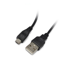 IRIS CX-102 USB-A apa - Micro USB-B apa 2.0 Adat és töltőkábel - 0.15m (Fekete) kábel és adapter