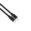IRIS CX-166 USB-C apa - USB-C apa 3.1 Adat és töltőkábel - Fekete (2m) (CX-166)