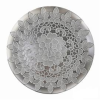 IRIS dekor tálca kör 33cm csipke ezüst (IRIS_671891)