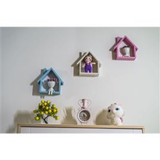 IRIS E5657 ház alakú fali dekoráció 24x24cm (IRIS_E5657) dekorációs kellék