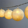 IRIS Gömb alakú 6cm/színes fonott/3m/meleg fehér/20db LED-es/USB-s fénydekoráció (IRIS_104-28)