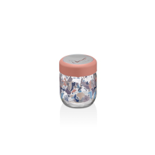 IRIS HN-1445 Valletta Üveg Fűszertartó 425ml - Rózsaszín / Kék (HN-1445) konyhai eszköz