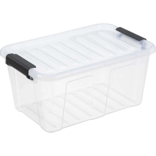 IRIS Home Box Műanyag Tárolódoboz zárható tetővel 8L - Átlátszó bútor