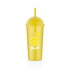 IRIS IRIS L-00885 Fresh Lemon pohár szívószállal 700ml konyhai eszköz