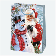 IRIS Karácsonyi ajándéktasak, 230x320x110 mm, különböző színekben és mintával (T5_GW) ajándéktasak