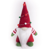 IRIS Karácsonyi Textil Manó dekoráció 20cm - Piros / zöld (061062)