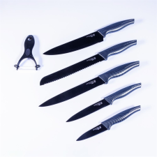 IRIS KT-250-B 5db-os konyhai kés készlet fekete (KT-250-B) kés és bárd