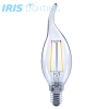 IRIS Lighting Filament Bulb Longtip FLCT35 4W/4000K/360lm aranyszínű gyertya E14 LED fényforrás