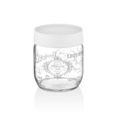  IRIS Retro üveg fűszertartó 425ml, fehér színű HN-1409 konyhai eszköz