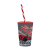 IRIS Speed Racer Műanyag gyerek pohár szívószállal 340ml - Mintás