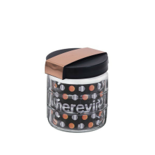  IRIS üveg fűszertartó 1.000ml rózsarany-fekete 190901-004 papírárú, csomagoló és tárolóeszköz