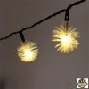 IRIS Zúzmara alakú 3cm/12m/IPX3 szabványos/meleg fehér/100db LED-es/napelemes fényfüzér, fénydekoráció
