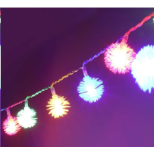 IRIS Zúzmara alakú 3cm/5m/több színű/50db LED-es/3xAA elemes fénydekoráció (314-09) karácsonyfa izzósor