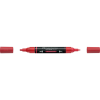 irka Akril marker kétvégű MULTIMARK 219 Faber-Castell eper piros