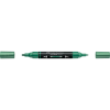 irka Akril marker kétvégű MULTIMARK 295 Faber-Castell metál zöld