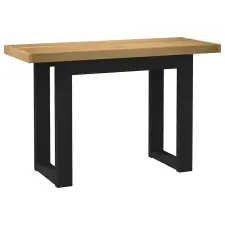 Íróasztal NOAIN U alakú lábak 120x50x75 cm tömör fa fenyőfa bútor