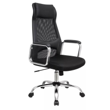  Irodai ergonomikus forgószék szék, fej- és deréktámasszal, fekete forgószék