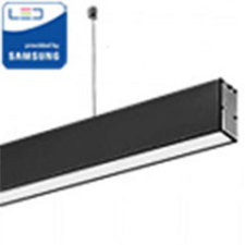  Irodai függeszthető LED lámpatest (40W) fekete ház - 3000K - sorolható világítás