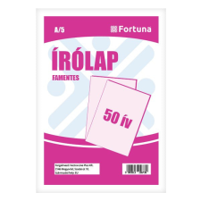 Írólap FORTUNA A/5 famentes 20-50 50 ív/csomag írólap