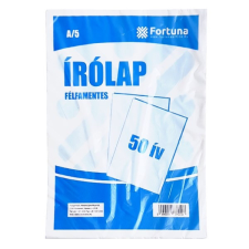 Írólap FORTUNA A/5 félfamentes 10-50 50 ív/csomag írólap