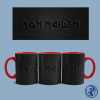 Iron Maiden Black logo bögre (Piros)