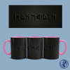  Iron Maiden Black logo bögre (Rózsaszín)