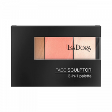 IsaDora Face Sculptor Palette Bronze Plum Paletta 12 g szemhéjpúder