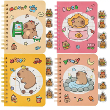 iskola Dupla spirálos jegyzettömb Capybara 64 lapos többféle 1db jegyzettömb