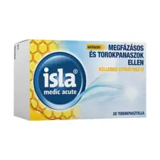 Isla Medic Akut torokpasztilla - citrus-méz 20db vitamin és táplálékkiegészítő