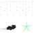 ISO 11319 csillagok 108 LED, multicolor