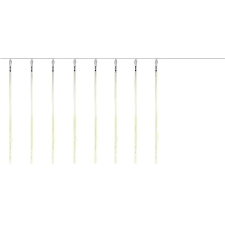 ISO 19930 Jégcsap fényfüzér, 288 LED, 50 cm, IP44, 230 V, meleg fehér karácsonyfa izzósor