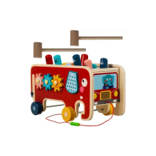 Iso Trade Fából készült elefánt formájú készségfejlesztő játék 2 db kalapáccsal készségfejlesztő