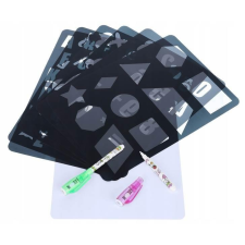 ISO Trade GlowTab A4 6 stencil drawing board (00009179) kreatív és készségfejlesztő