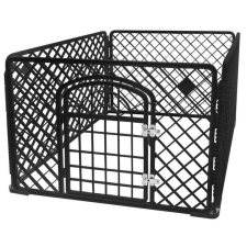 Iso Trade Iso Kutyakennel 90x90x60cm - fekete szállítóbox, fekhely kutyáknak