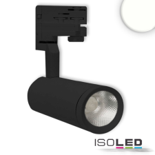 ISOLED 3 fázisú sínre szerelheto szpotlámpa, 15 W, 38°, fekete, természetes fehér világítás