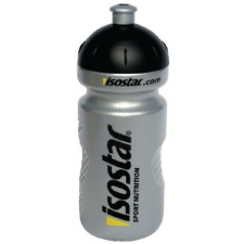 Isostar palack 650ml, ezüst kulacs, kulacstartó