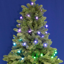 iSparkle RGB LED fényfüzér gömb dekorációval karácsonyfa izzósor