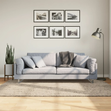  ISTAN bézs hosszú szálú fényes szőnyeg 140 x 200 cm lakástextília