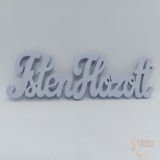  Isten hozott felirat - 15 cm - lila dekorációs kellék