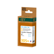 Isy HP No. 305Xl utángyártott tintapatron, színes (Ihi1305Cxl) nyomtatópatron & toner