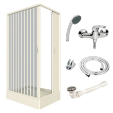 ITALBOX Luana 80100 kabincsomag káddal, szifonnal és zuhanyelemmel, fehér, 80x100 cm, 80x100 cm kád, zuhanykabin