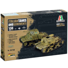 Italeri 1/56 Italian Tanks & Semoventi tank makett kreatív és készségfejlesztő